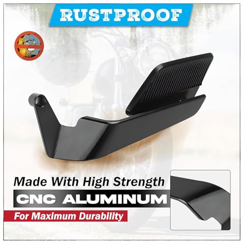 MIKANIX 180° Rotating Rear View York Fitting Stealth Mirror For Aerox Scooty All Models Aluminum Body With Sporty Wing Design - Image 5