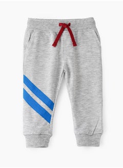 Knit jogger with print