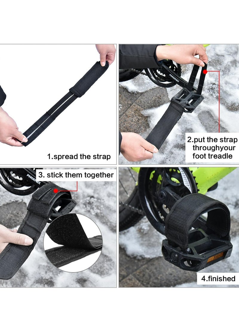 Oasisgalore 2 Pairs Kids Bicycle Feet Strap Pedal Straps for Fixed Gear Bike  - Image 3