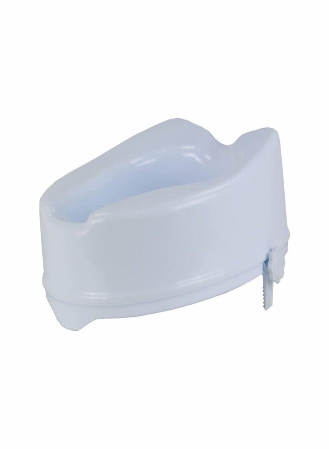 SMARTCARE 6-Inch Commode Raiser Seat - Comfortable, Lightweight, and Portable Adjustable Toilet Seat - Universal Fit (White) - Image 1