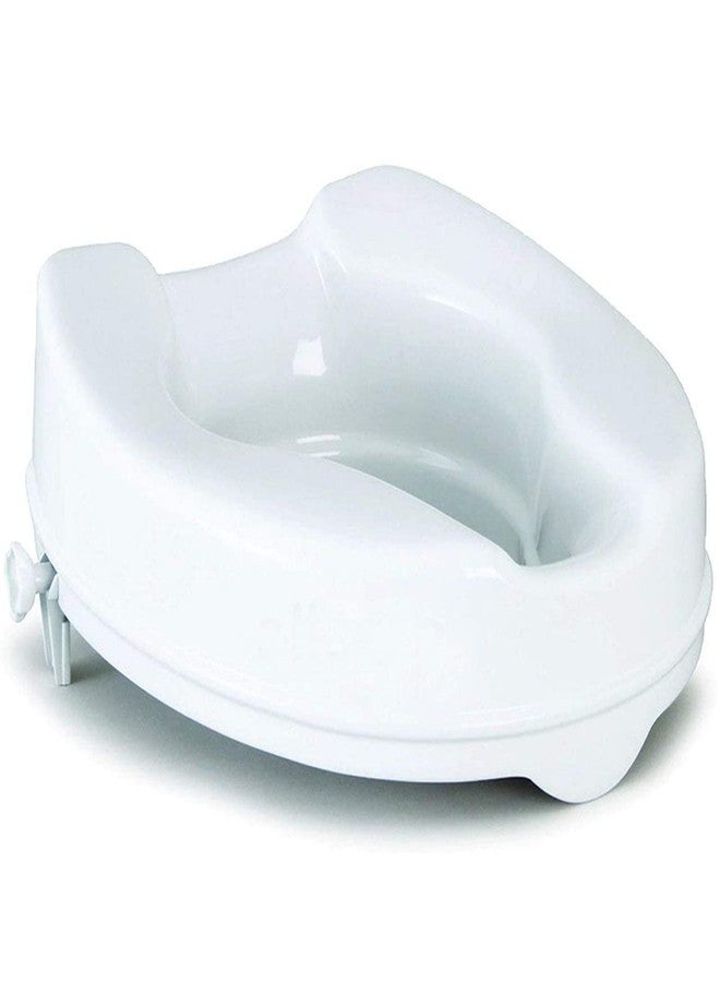 SMARTCARE 6-Inch Commode Raiser Seat - Comfortable, Lightweight, and Portable Adjustable Toilet Seat - Universal Fit (White) - Image 3