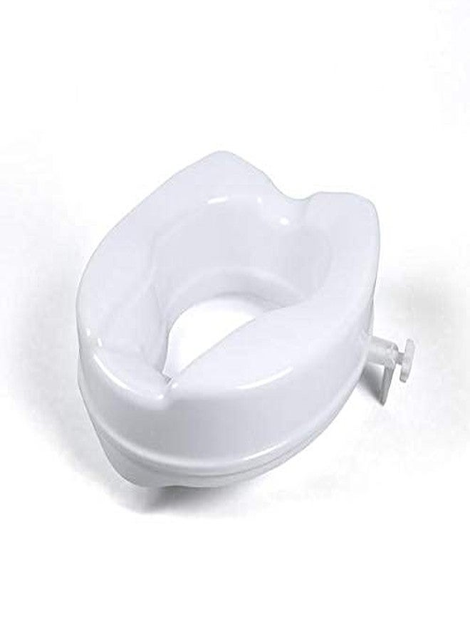 SMARTCARE 6-Inch Commode Raiser Seat - Comfortable, Lightweight, and Portable Adjustable Toilet Seat - Universal Fit (White) - Image 2