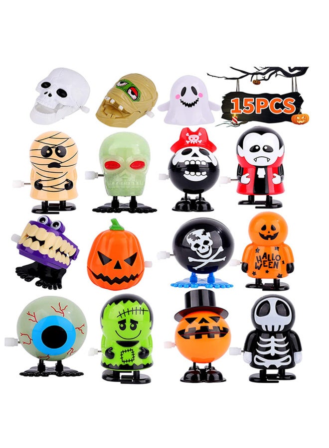 Loquat Children's  Clockwork Toy Gift Decoration Walking Ghost Pirate Skull Witch Jumping Cross-border-Color:6b  Suit - Image 2