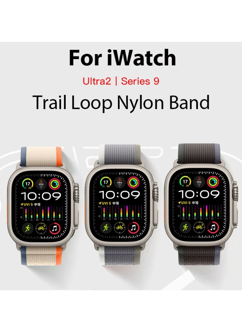 Generic - Trail Loop Watch Band Strap for Apple Watch Ultra 1/2 49mm 46mm 45mm 44mm 42mm Breathable Nylon Compatible with iWatch Series 10 9 8 7 6 5 4 3 2 1 SE - Image 1