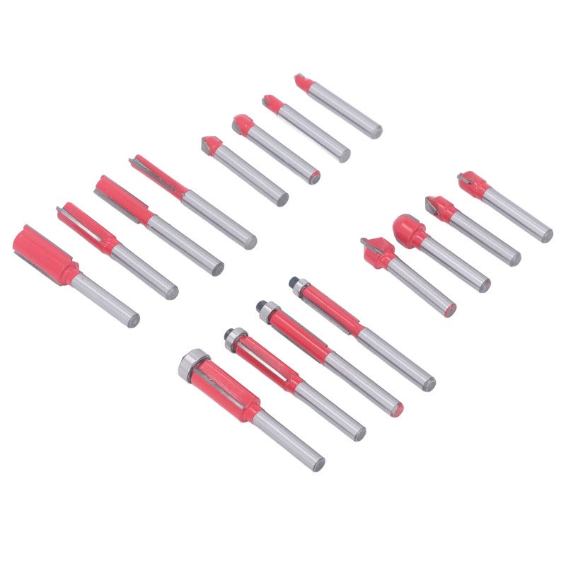 Router Bits Set: 12-Piece Carbon Steel - Wear Resistant Durable Router Bits Kit for Diy Woodworking, Electric Router, Engraving Machine Use - Image 4