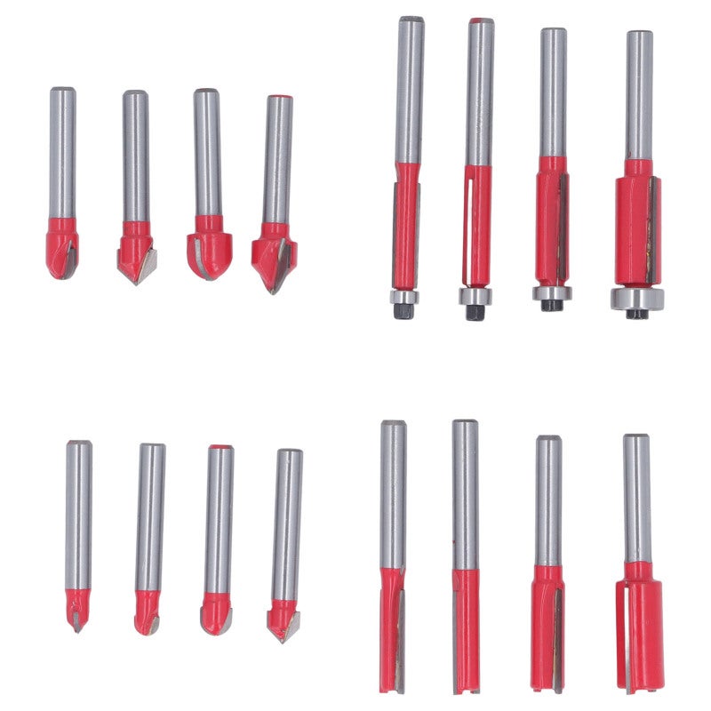 Router Bits Set: 12-Piece Carbon Steel - Wear Resistant Durable Router Bits Kit for Diy Woodworking, Electric Router, Engraving Machine Use - Image 1