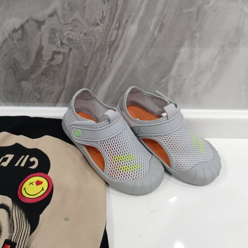 2023 Children'S Mesh Closed Toe Sandals Boys Velcro Sports Sandals Girls Soft Bottom Beach Shoes - Image 3