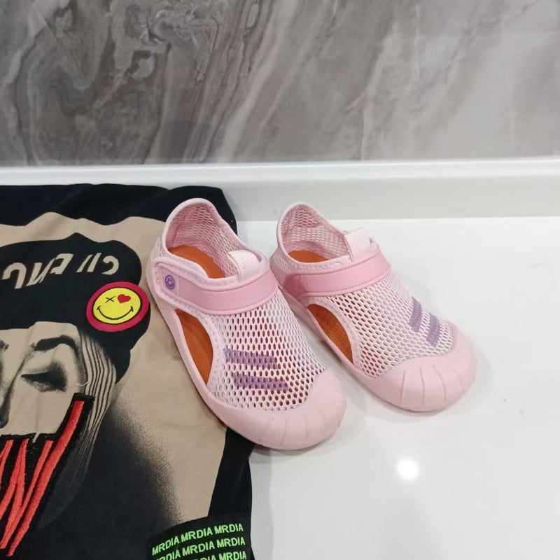 2023 Children'S Mesh Closed Toe Sandals Boys Velcro Sports Sandals Girls Soft Bottom Beach Shoes - Image 4