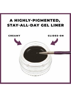 blinc Blinc Gel Eyeliner, Eye liner enriched with Vitamin E, Highly-Pigmented, Long-Wearing, Quick-Drying, Water-Proof, Clean, Vegan and Cruelty-Free, Black, 4.3g / 0.15 Oz.  - Image 3