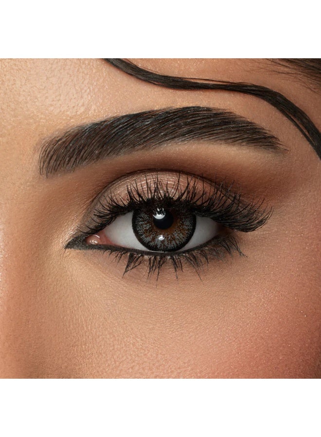 Amara Women 10 Daily Color Contact Lenses Charcoal Gray - Image 4