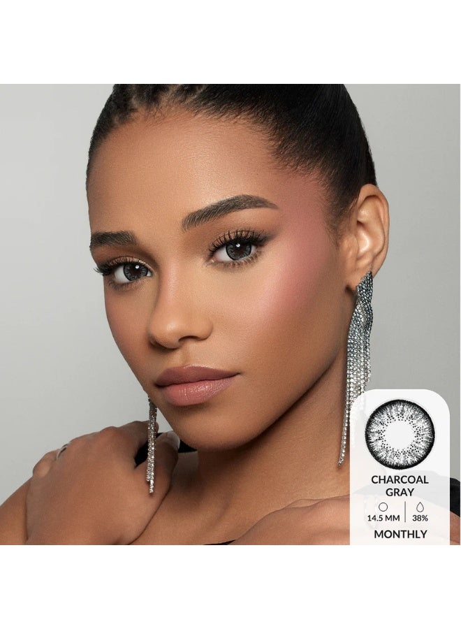 Amara Women 10 Daily Color Contact Lenses Charcoal Gray - Image 3