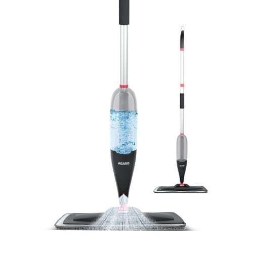 AGARO Delite Spray Mop for Dry and Wet Floor Cleaning with Washable Microfiber Pad - with 800ml Refillable Bottle for Wooden Floor, Hardwood, Marble, Laminate, Ceramic Tiles, and for Dust Cleaning - Image 1