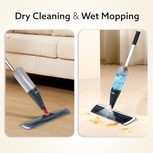 AGARO Delite Spray Mop for Dry and Wet Floor Cleaning with Washable Microfiber Pad - with 800ml Refillable Bottle for Wooden Floor, Hardwood, Marble, Laminate, Ceramic Tiles, and for Dust Cleaning - Image 2