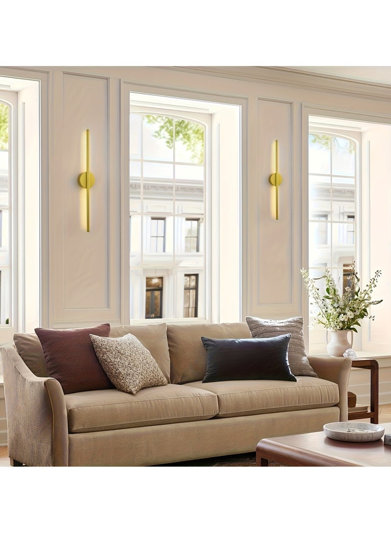 ارواق مصباح جداري LED عصري قطعتين بتصميم شريطي طويل خطي بسيط للديكور لغرف النوم والمعيشة والممرات والشرفات - Image 2