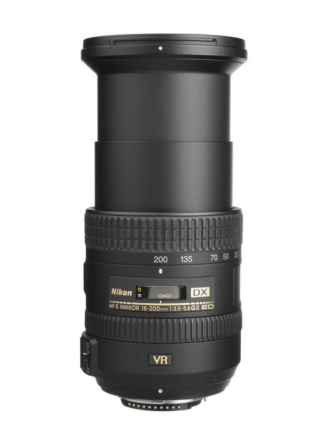 نيكون عدسة نيكور AF-S DX ED VR II بتركيز بؤري بين 18 و200 مم وفتحة بين 3.5 و5.6 لكاميرات DSLR من نيكون أسود - Image 3