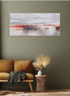 LOWHA Framed Canvas Wall Art Stretched Over Wooden Frame, Panorama Orientation Oil Painting, For Home, Living Room, Office Décor  - Image 3