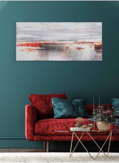 LOWHA Framed Canvas Wall Art Stretched Over Wooden Frame, Panorama Orientation Oil Painting, For Home, Living Room, Office Décor  - Image 4