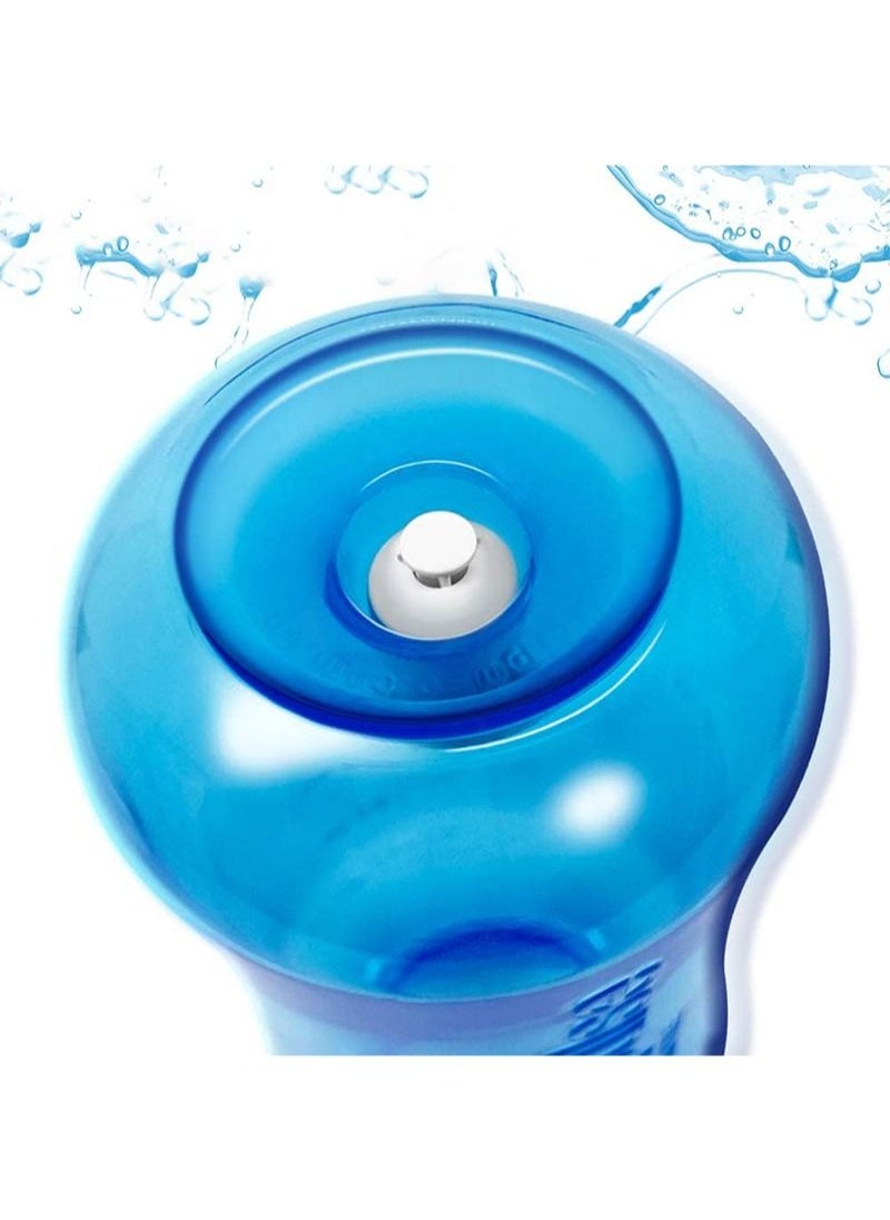 ووتر بالس - غسول الجيوب الأنفية من Neti-Pot - 300 مل مجموعة شطف الجيوب الأنفية مع 30 عبوة من أملاح غسل الأنف 2.7 جم منظف حساسية الأنف ونظام ري الأنف للبالغين والأطفال للعناية بالأنف خالية من مادة BPA - Image 1
