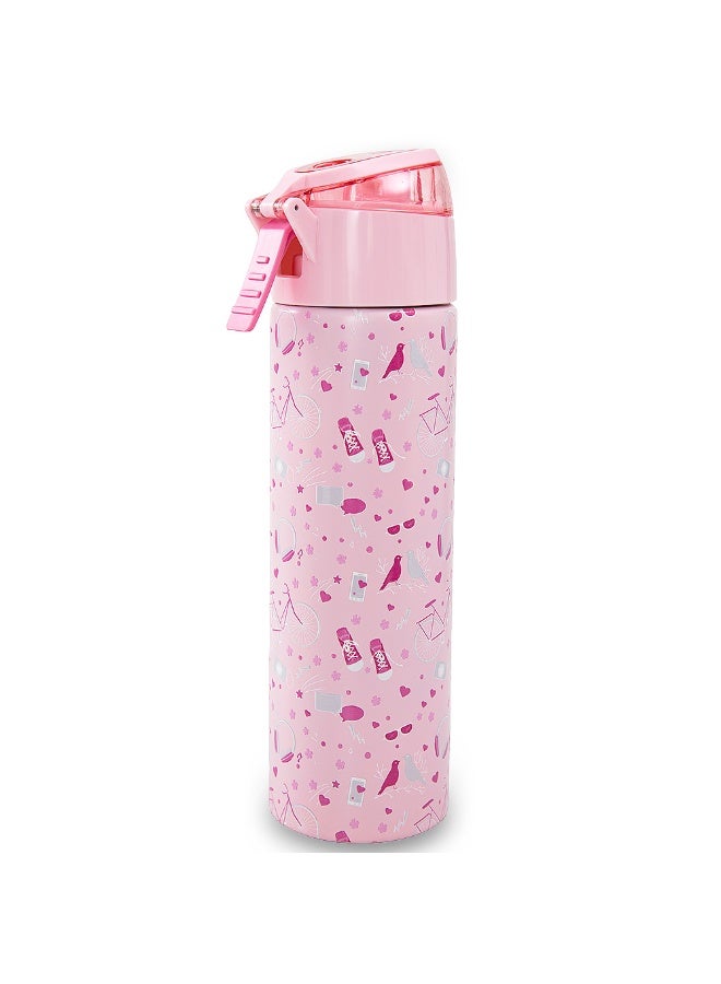 Eazy Kids Personalized - Insulated Stainless Steel Water Bottle w/Spray, Life 640ml - Pink - Image 4