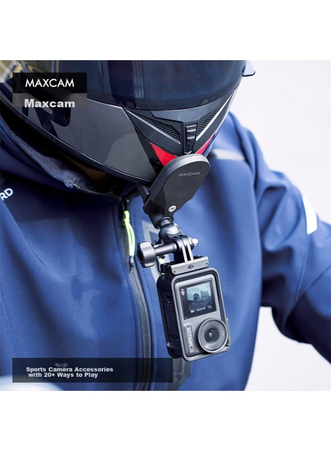 Maxcam/maisikamu, Suitable For Dji Osmo Action 5/4/3 Action Cameras, Motorcycle Helmet Chin Strap, Cycling Mount Accessory - Image 2