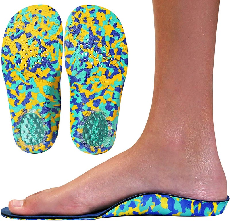 KidSole Camo Comfort Kids Size 6.5 - 8.5 Unisex Arch Support Insole for Children with Flat Feet - Image 5