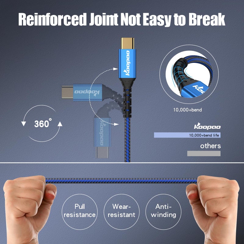 KOOPAO USB C to 3.5mm Audio Aux Jack Cable, Type C to 3.5mm Headphone Stereo Cord Car Compatible with iPhone 15 16Pro Max, Galaxy S24 S23 S22 S21, iPad Pro, Pixel 4 5XL -6.6Ft - Image 5