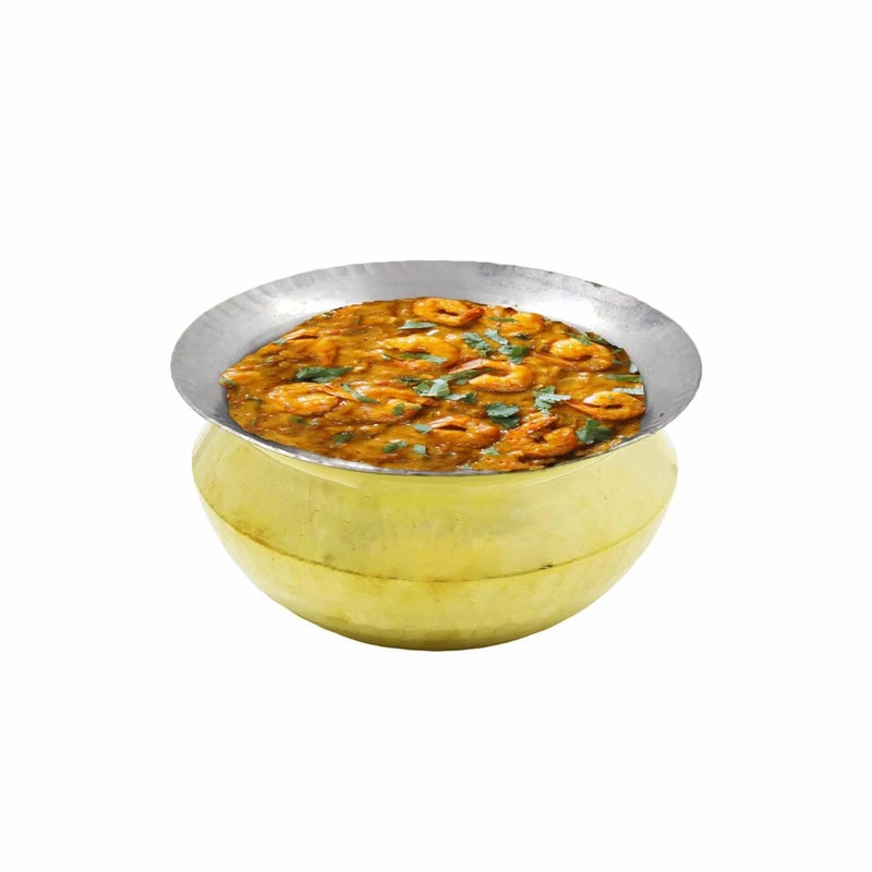 Putrika Brass Hammered LaaganCooking Utensil PatileTopeCookwareTapeliPeetalUrliPonichattiThiruvaradhana Bowl Tharpana ChattiAbhisheka Pathram for PoojaPuja Hammered Gravy Pot Small - Image 1