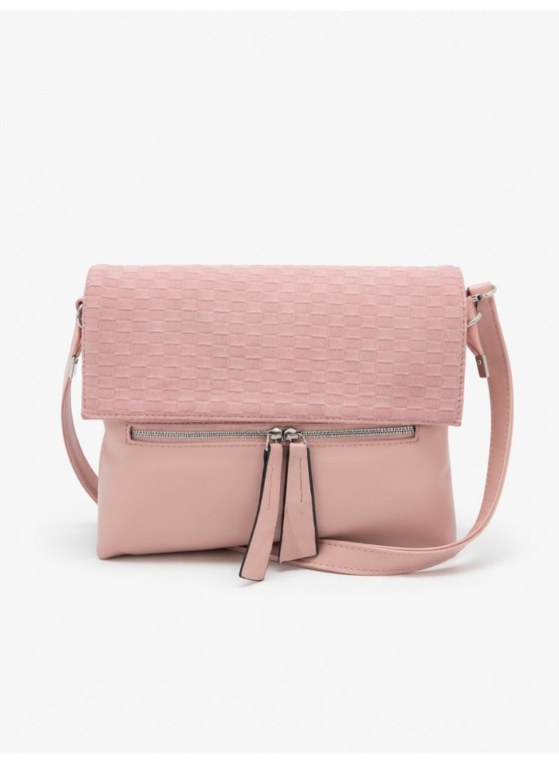Elegant Woven Shoulder Bag for Women – Timeless Sophistication & Everyday Comfort - Pink - Image 1
