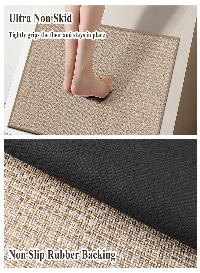 Ileading Kitchen Rugs Set of 2, Anti Fatigue Cushioned Floor Mats for Kitchen, Non Slip Rubber Backing Polypropylene Woven Runner Rug, Heavy Duty & Slip Resistant Standing Mat - Image 3