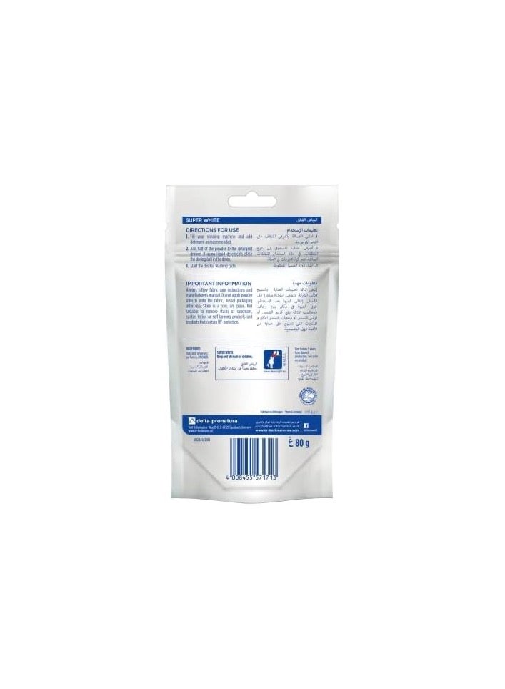 Dr. Beckmann Dr. Beckmann Super White-Maintains Whiteness-Double Active White Formula-Removes Greying & Yellowing-Made in Germany-80gm - Image 2