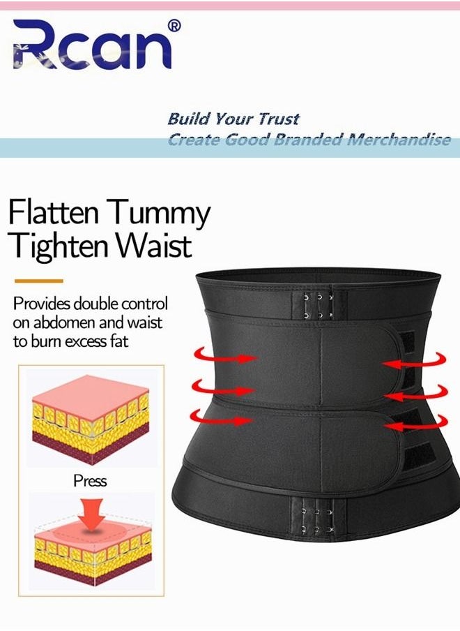 Waist Trainer Belt for Women Men Adjustable Slimming Body Shapewear Helps Abdominal Aerobic Exercise Breathable Tummy Band Sports Girdles