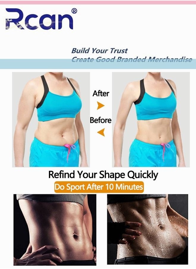 Rcan Waist Trainer Belt for Women Men Adjustable Slimming Body Shapewear Helps Abdominal Aerobic Exercise Breathable Tummy Band Sports Girdles  - Image 4
