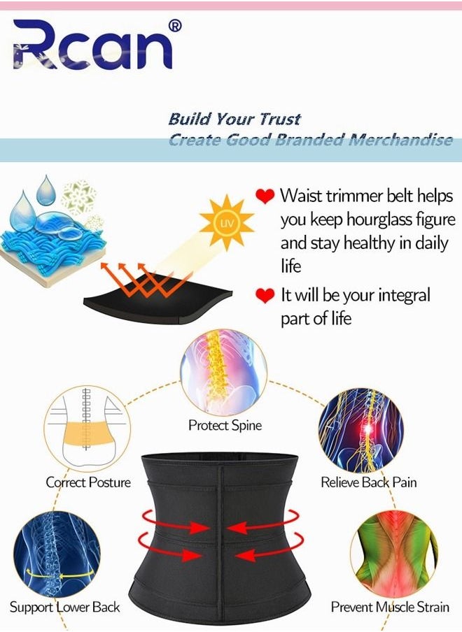 Waist Trainer Belt for Women Men Adjustable Slimming Body Shapewear Helps Abdominal Aerobic Exercise Breathable Tummy Band Sports Girdles