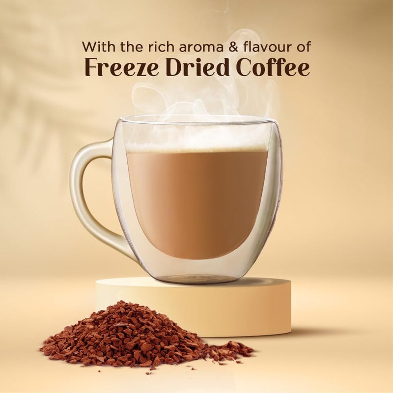 Bru Gold Caramel|Flavoured Instant Coffee|Flavourful Twist To Your Everyday Coffee|Made With Freeze-Dried Coffee|Makes 40 Cups|- Powder,Bottle,55 Gram - Image 4