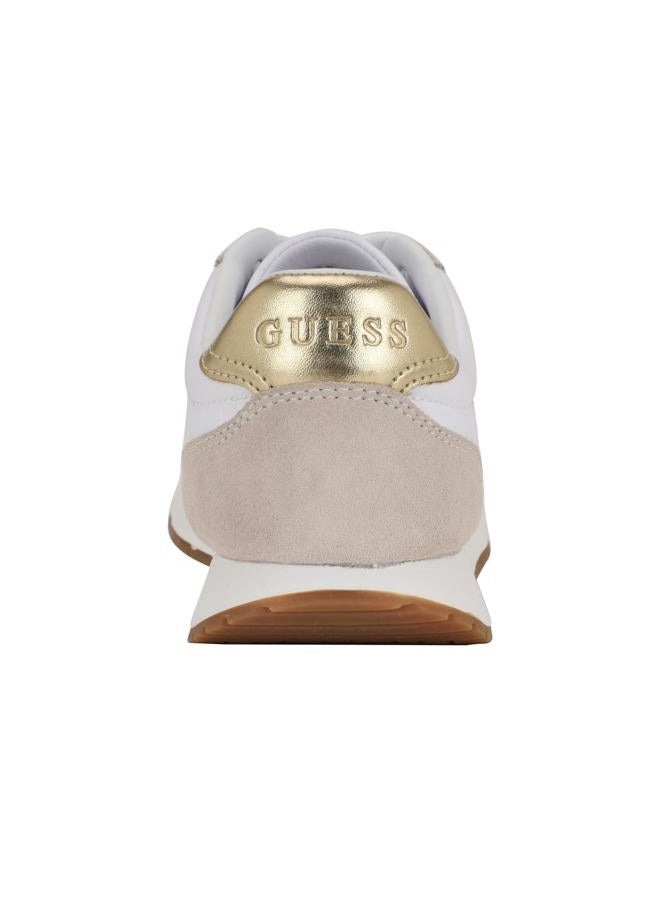 GUESS Women's Joggin Sneaker, White/Beige 140, 39 EU - Image 4