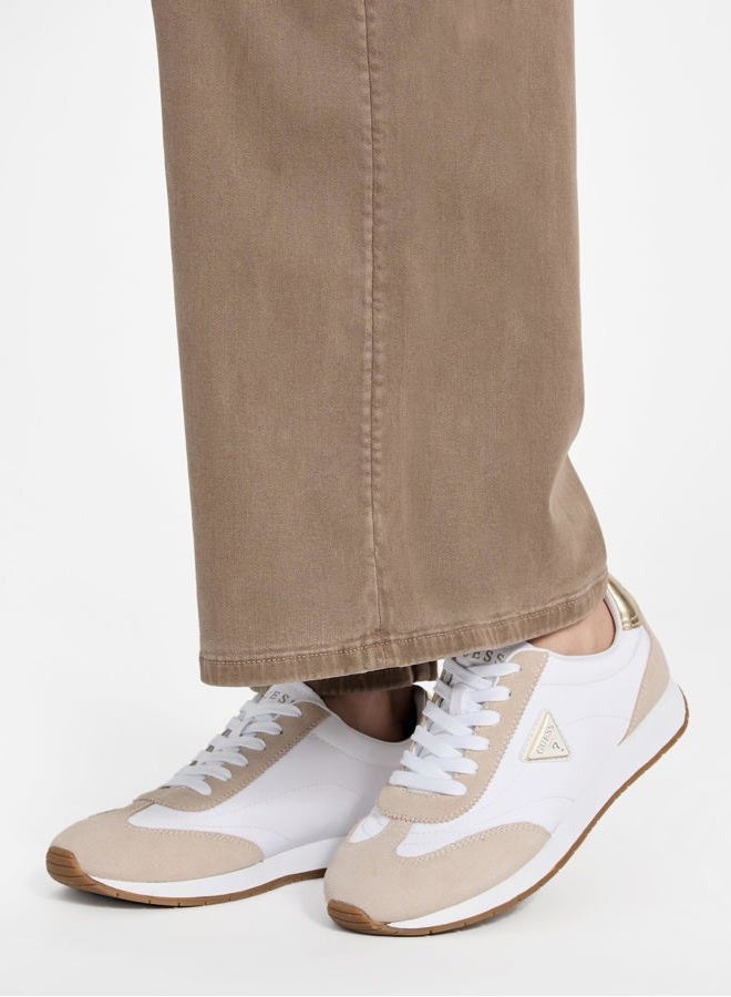 GUESS Women's Joggin Sneaker, White/Beige 140, 39 EU - Image 2