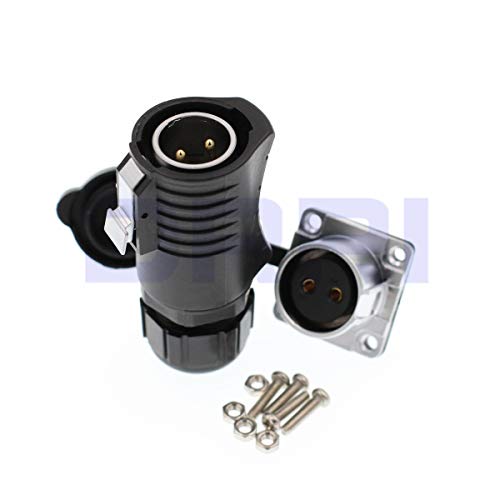 DRRI LP20 Outdoor Waterproof Connector 2 Pin Power Industrial Circular Connector for RV Solar PortSolar Panels - Image 3