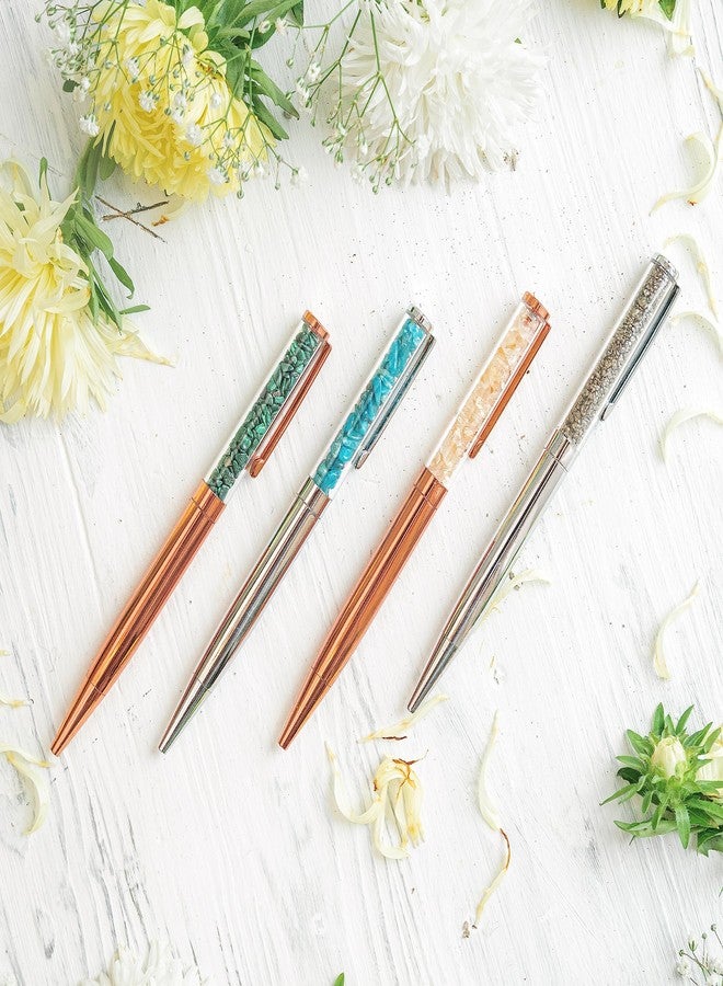 Conscious Items - Endless Possibilities Pen Set - Pyrite and Apatite Crystal Pen Set with Crystals - Fancy Pens for Women and Men - Unique Gifts for Girls - Image 5