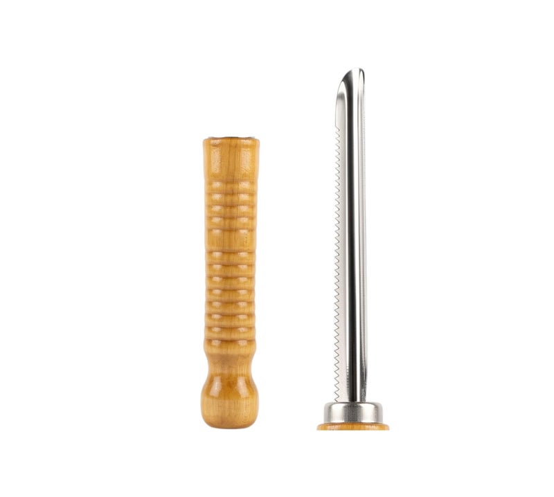 Corer with Comfortable Wooden Handle - High Quality Stainless Steel - Image 3