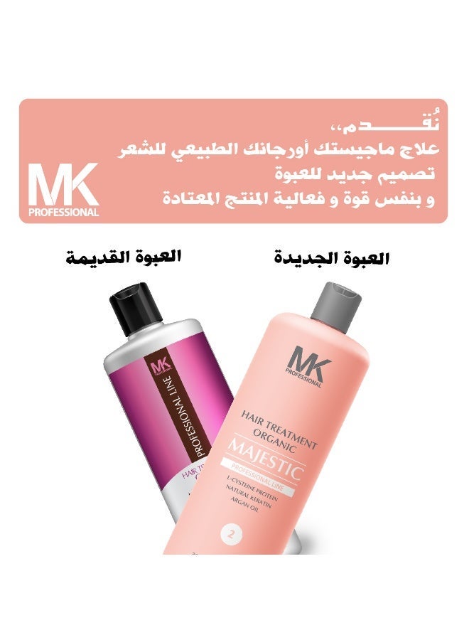 MAJESTIC MK PROFESSIONAL Organic Hair Straightening Therapy 1000ml - Image 4