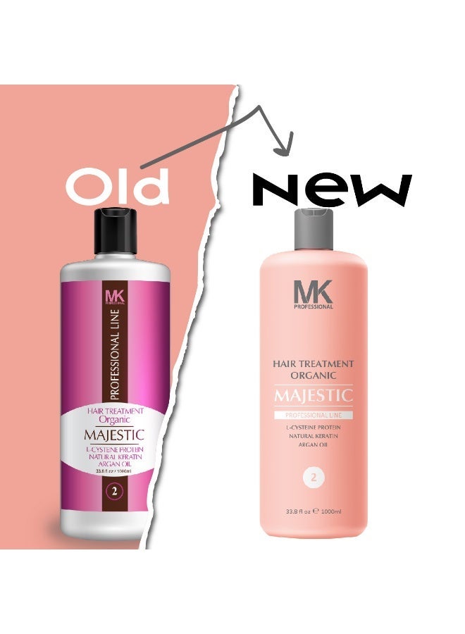 MAJESTIC MK PROFESSIONAL Organic Hair Straightening Therapy 1000ml - Image 1