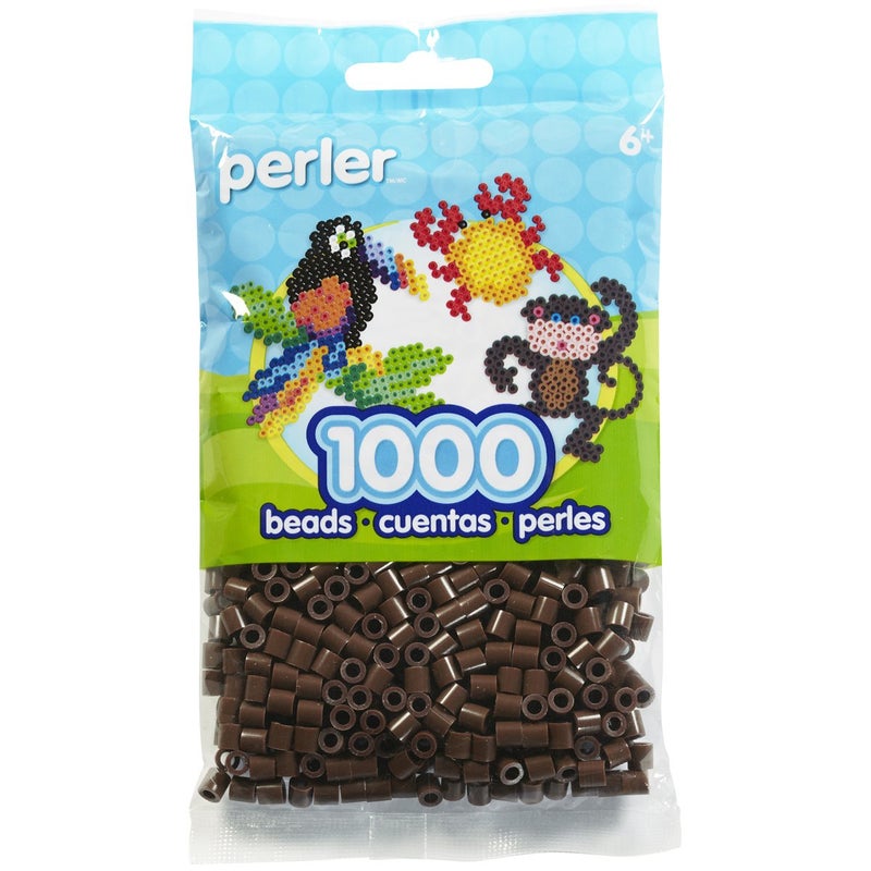 Perler Beads Fuse Beads for Crafts 1000pcs Brown