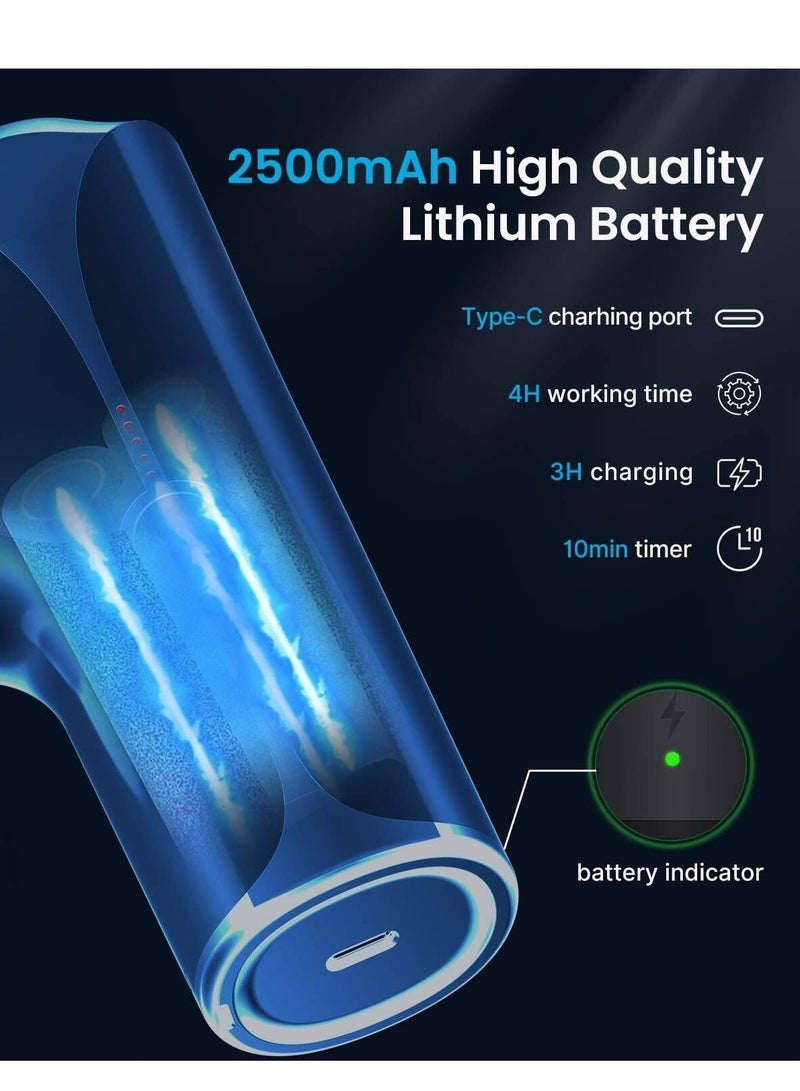 RENPHO Upgrade Mini Massage Gun with Heat, 2023 New Muscle Massage Gun Deep Tissue, Type-C Charging Portable Body Deep Tissue Massager Gun - Image 3