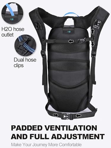 Arvano Hydration Backpack, Lightweight Hydration Pack with 2L Water Bladder, 6L Water Backpack for Men Women Cycling, Hiking, Mountain Biking, Skiing - Image 5