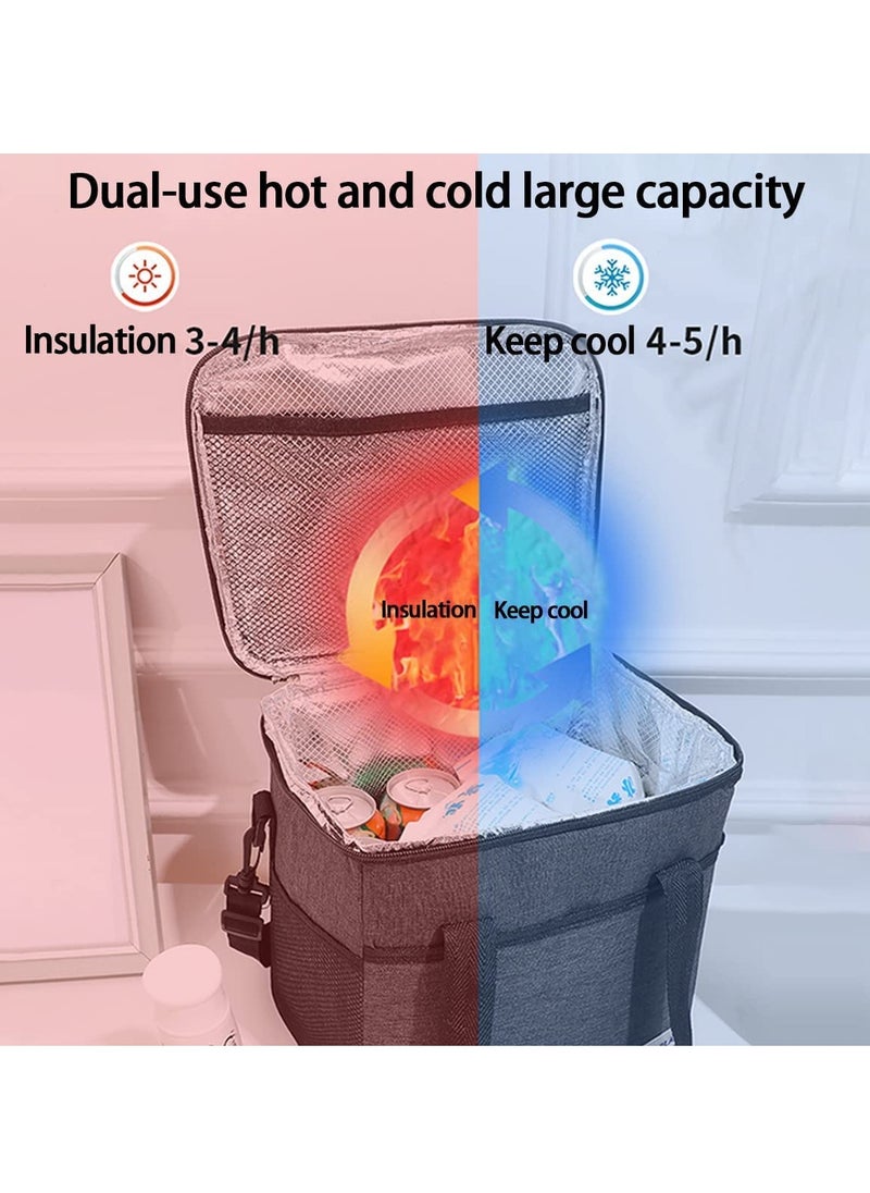 Arabest Lunch Box , Hot & Cold Insulated Lunch Bag , Lunch Bag Aluminum Foil Insulated Lunch Bag for Office/Picnic  - Image 4