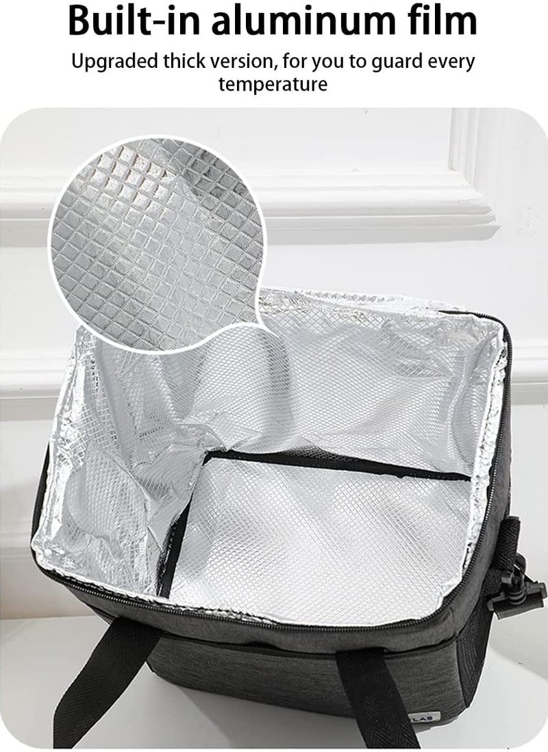 Arabest Lunch Box , Hot & Cold Insulated Lunch Bag , Lunch Bag Aluminum Foil Insulated Lunch Bag for Office/Picnic  - Image 2