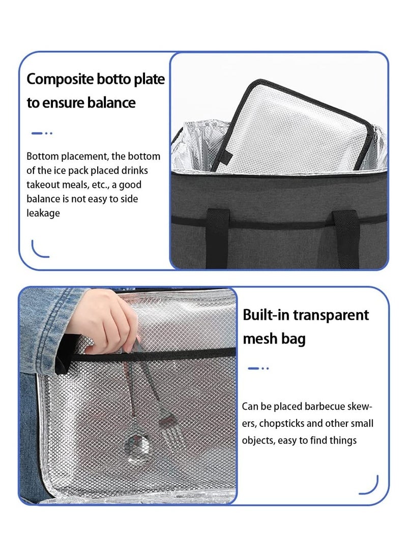 Arabest Lunch Box , Hot & Cold Insulated Lunch Bag , Lunch Bag Aluminum Foil Insulated Lunch Bag for Office/Picnic  - Image 3