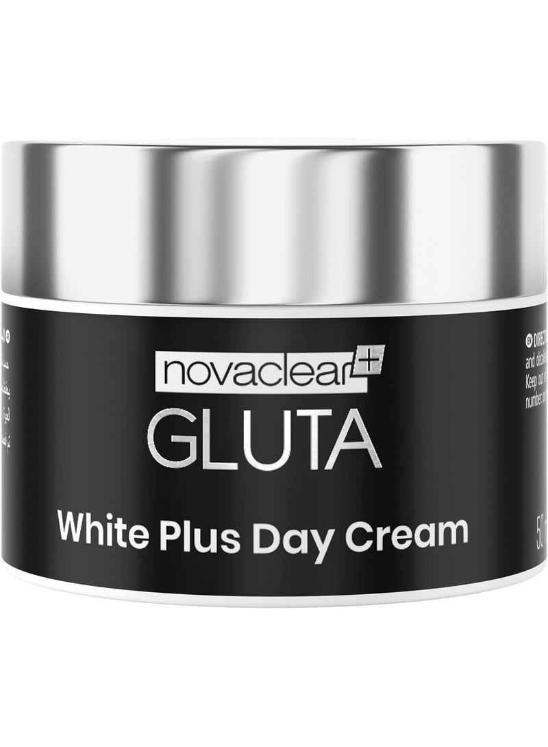Novaclear Gluta White Plus Day Cream 50ml – Brightening Face Moisturizer with Glutathione & Vitamin C - Image 1