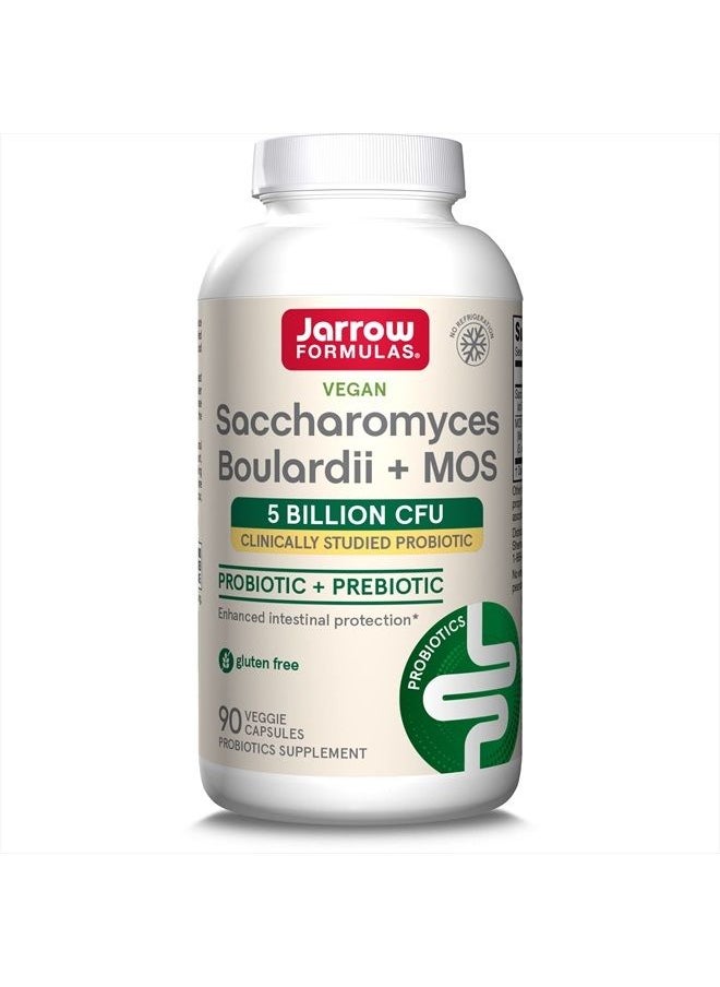 Saccharomyces Boulardii + MOS - مكمل بروبيوتيك + بريبايوتيك تم دراسته سريريًا - 5 مليار وحدة تشكيل مستعمرة - 90 وجبة (كبسولات نباتية) - دعم وحماية معززين للجهاز الهضمي