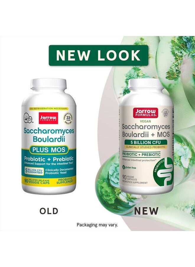 Saccharomyces Boulardii + MOS - مكمل بروبيوتيك + بريبايوتيك تم دراسته سريريًا - 5 مليار وحدة تشكيل مستعمرة - 90 وجبة (كبسولات نباتية) - دعم وحماية معززين للجهاز الهضمي